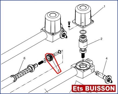 BENINCA DU.50 dx - Engrenage N°5 Ref. 9686454